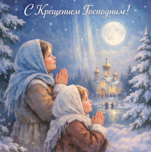 Фото С Крещением Господним-2026: самые красивые и трогательные открытки с поздравлениями 6